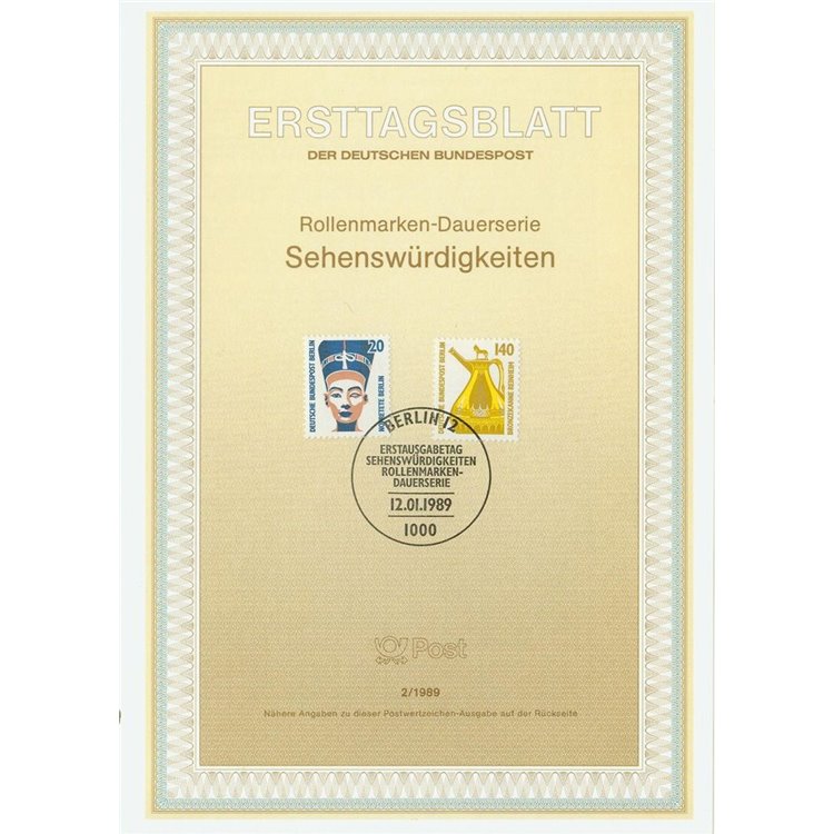 BERLIN 1989 ETB Famous Monuments Mi 831/32