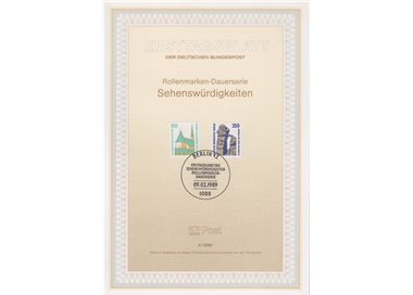 BERLIN 1989 ETB Famous Monuments Mi 834/35