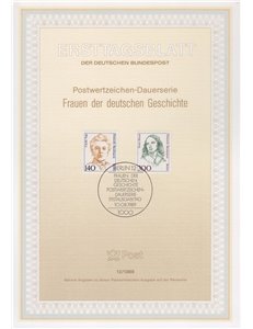 BERLINO 1989 ETB Donne celebri Mi 848/49