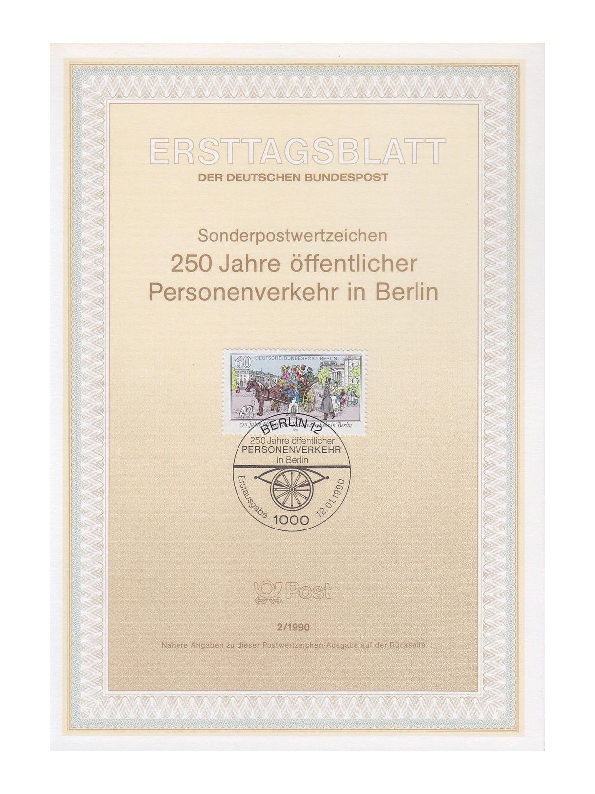 BERLINO 1990 ETB Trasporto pubblico Mi 861