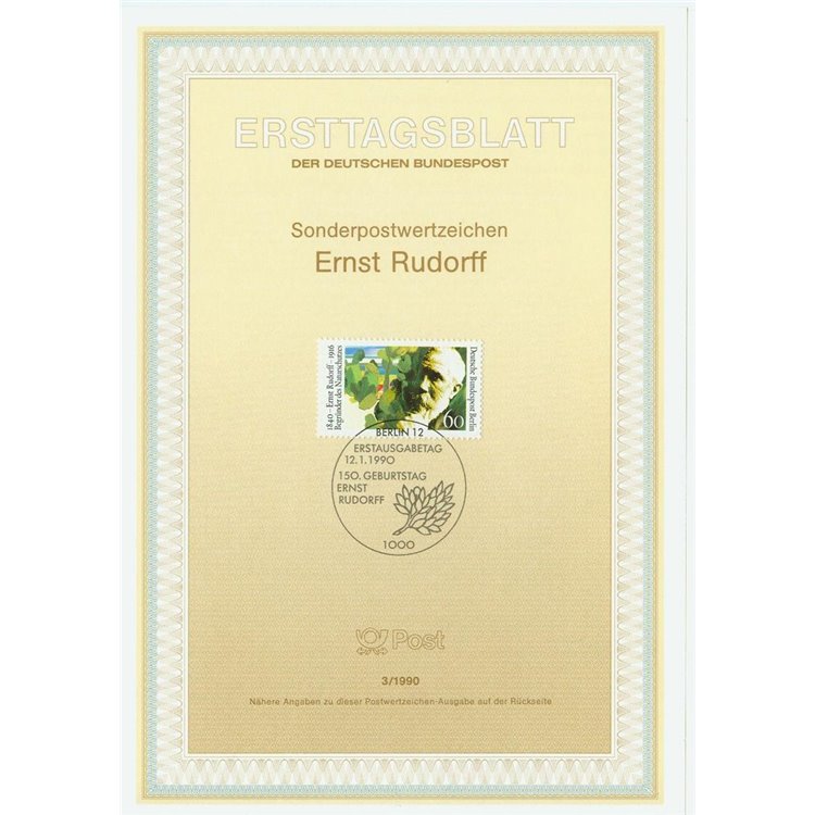 BERLIN 1990 ETB Ernest Rudorff Mi 862