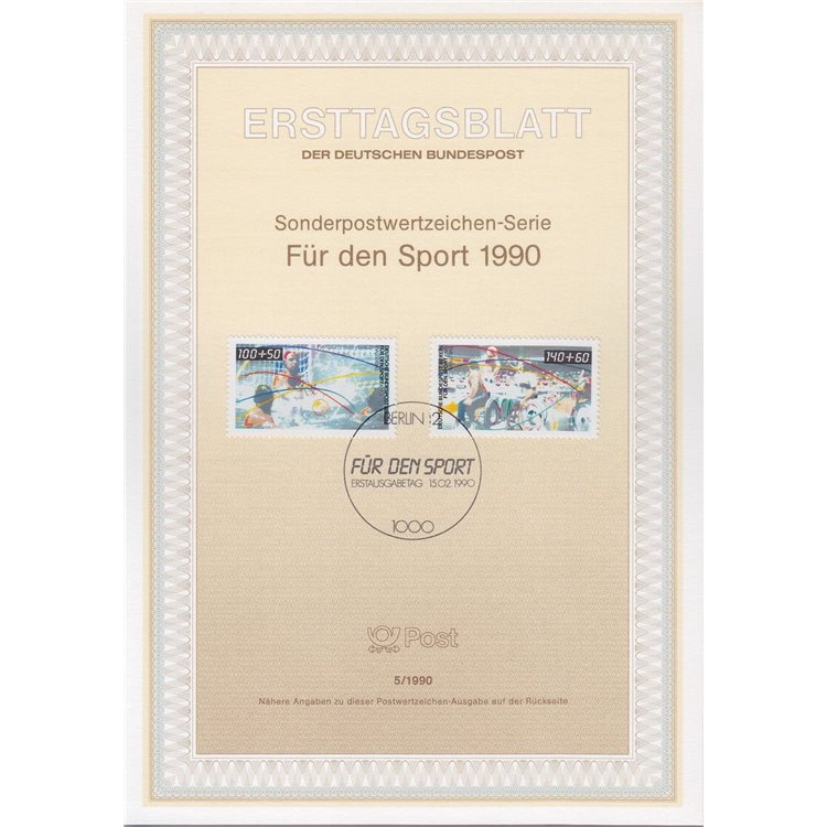 BERLINO 1990 ETB Pro associazione per l'aiuto allo sport Mi 864/65