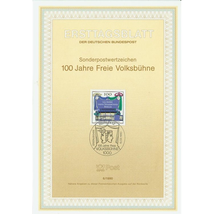 BERLIN 1990 ETB Free popular theatre Mi 866