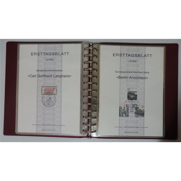 BERLINO 1980-85 Annate complete ETB montati su album Lindner