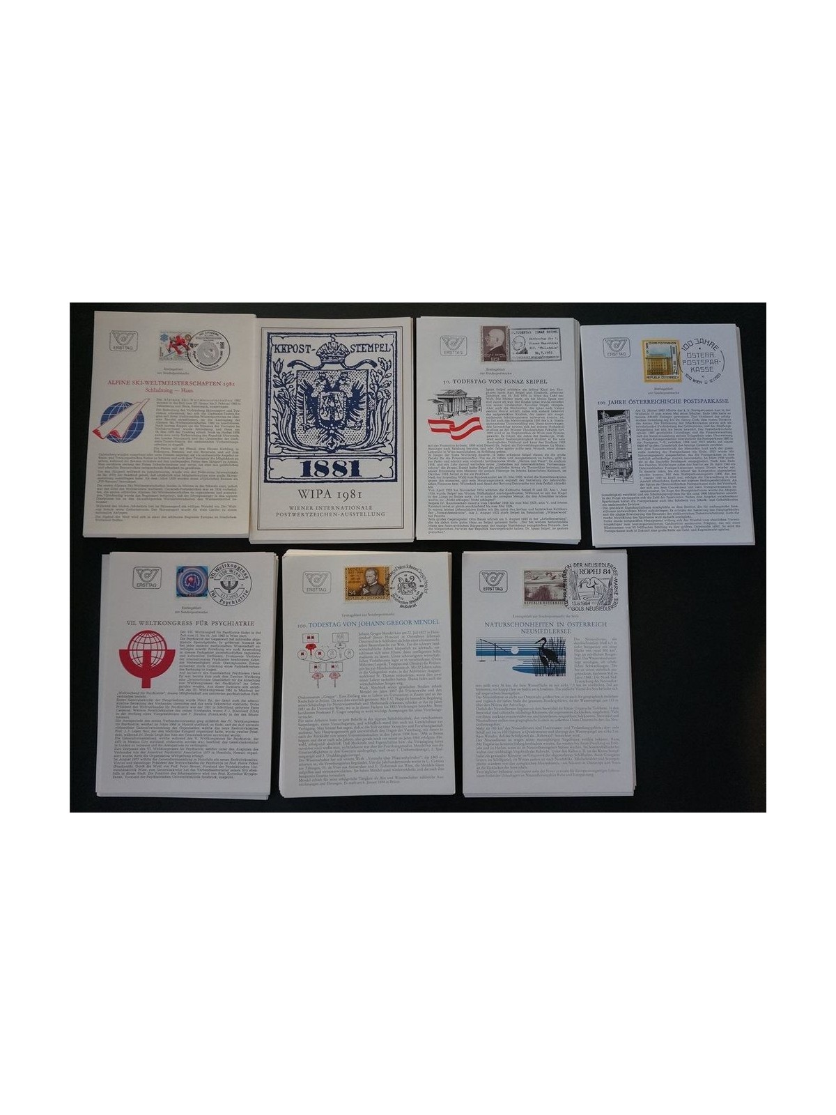 GERMANY FRG 1981-83 Complete years ETB mounted in Lindner album
