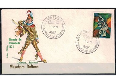 ITALY REPUBLIC 1974 FDC (Rome) Stamp Day