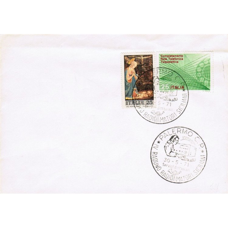 ITALIA 1971 FDC 4° raduno radioamatori siciliani