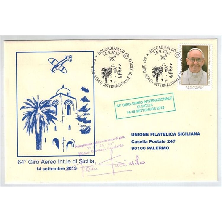 ITALY 2013 Envelope 64th International Air Race of Sicily