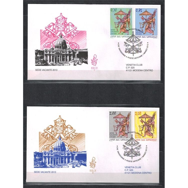 FDC VATICANO 2013 Sede vacante 2v