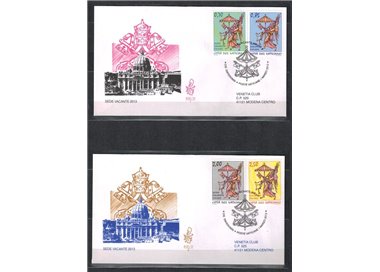 FDC VATICAN 2013 Sede vacante 2v
