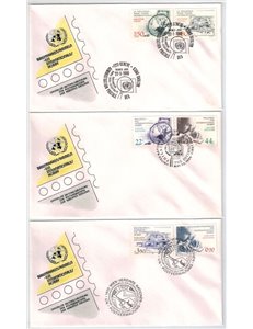 FDC UN 1986 Philately, an international hobby 3v