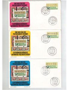 GERMANIA BRD 1981 FDC Serie completa automatici