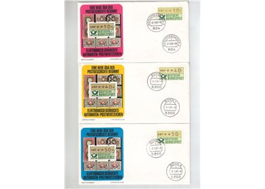 GERMANIA BRD 1981 FDC Serie completa automatici