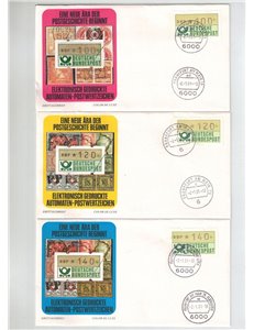 GERMANIA BRD 1981 FDC Serie completa automatici