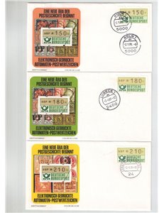 GERMANIA BRD 1981 FDC Serie completa automatici