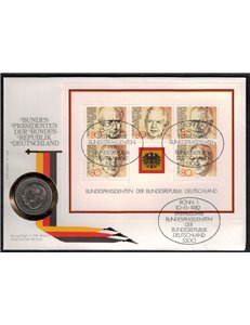 GERMANY FRG 1982 Numisbrief, Presidents of the Federal Republic