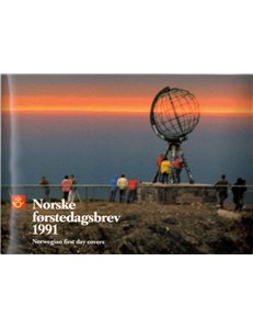 NORVEGIA 1991 Annata completa FDC 10 buste