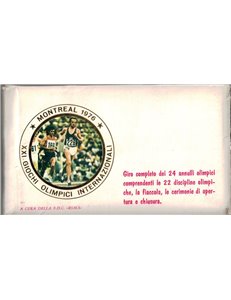 FDC CANADA 1976 XXI Giochi olimpici di Montreal - Giro dei 24 annulli olimpici