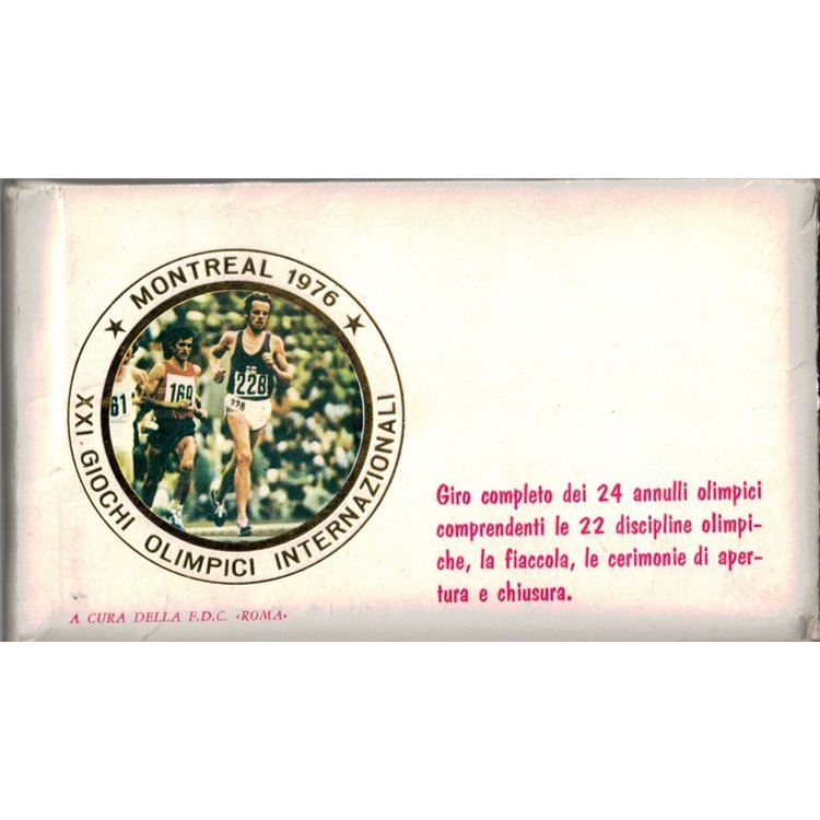 FDC CANADA 1976 XXI Olympic Games in Montreal - Tour of 24 Olympic cancellations