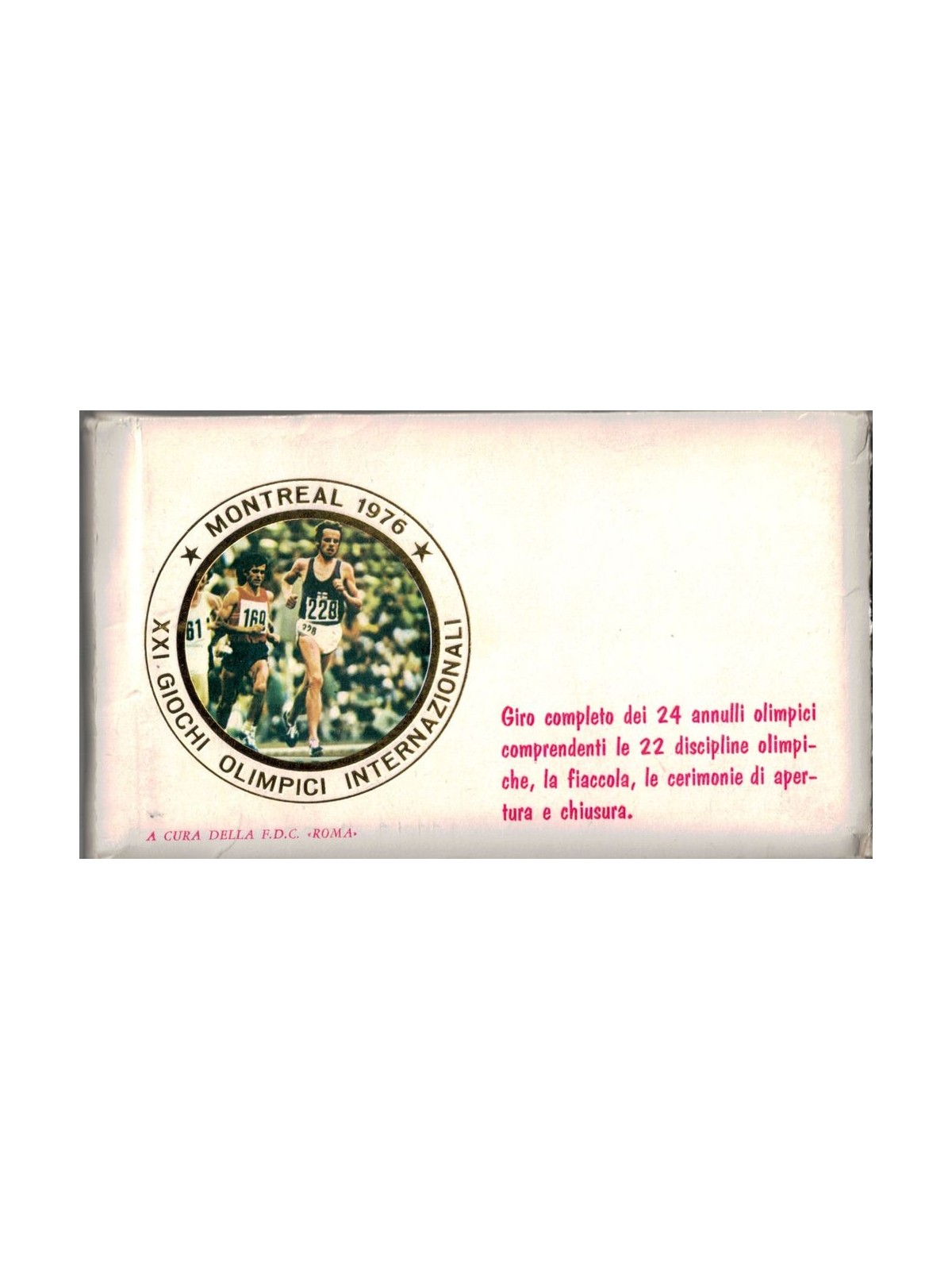 FDC CANADA 1976 XXI Olympic Games in Montreal - Tour of 24 Olympic cancellations