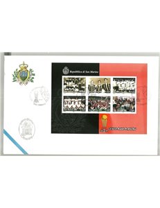 FDC SAN MARINO 1999 Cento anni di Milan BF 1 Busta nv