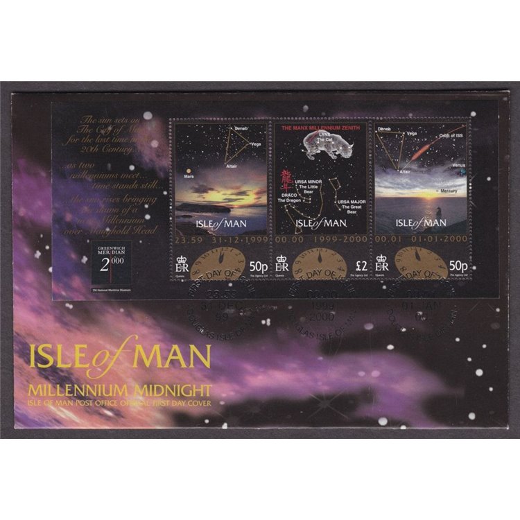 FDC ISLE OF MAN 1999 New millennium