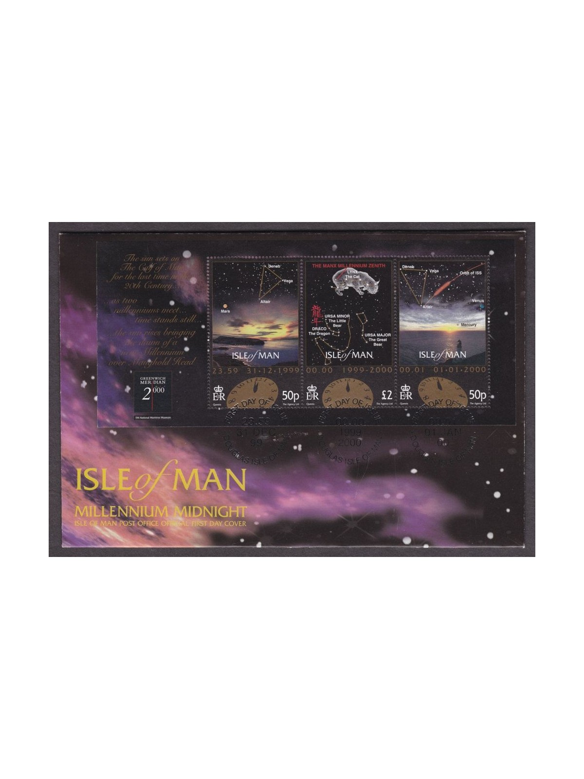 FDC ISLE OF MAN 1999 Nuovo millennio - New millennium