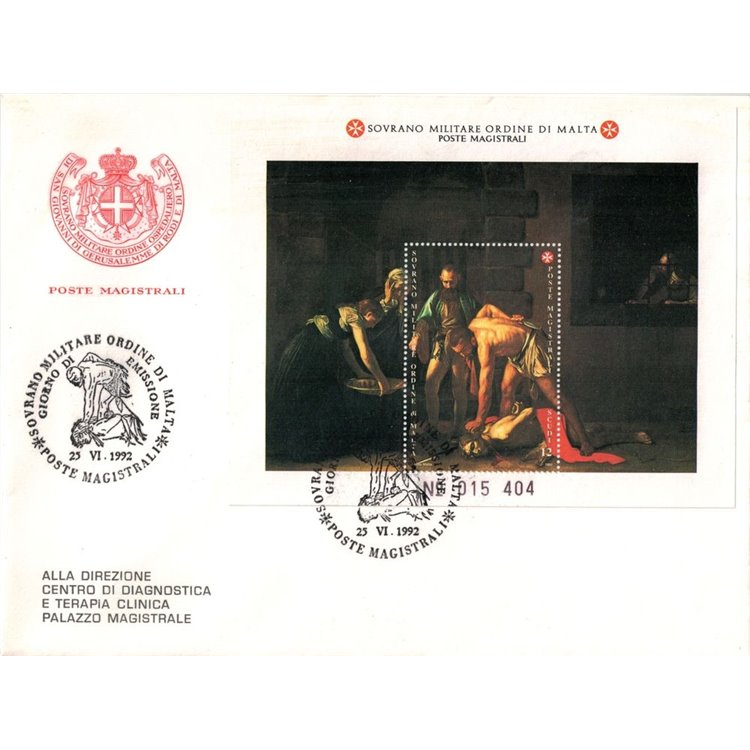 FDC SMOM 1992 San Giovanni Battista BF
