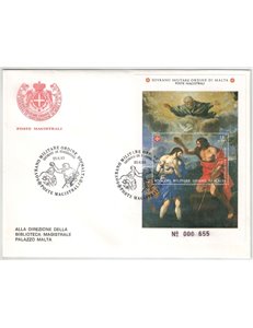 FDC SMOM 1993 St John the Baptist s/s