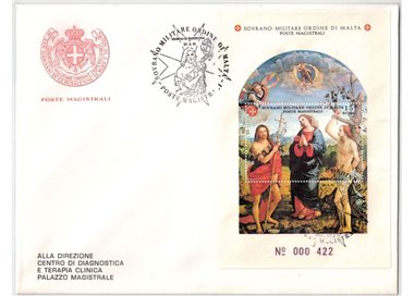 FDC SMOM 1991 St John the Baptist s/s