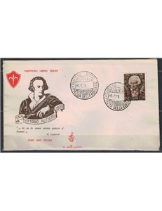 FDC TRIESTE A 1949 Bicentenario Vittorio Alfieri