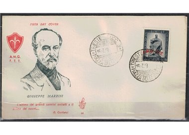 FDC TRIESTE A 1949 Giuseppe Mazzini