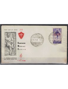 FDC TRIESTE A 1949 Organizzazione mondiale della Sanità