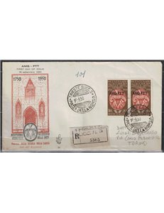 FDC TRIESTE A 1950 Accademia di Belle Arti (racc)