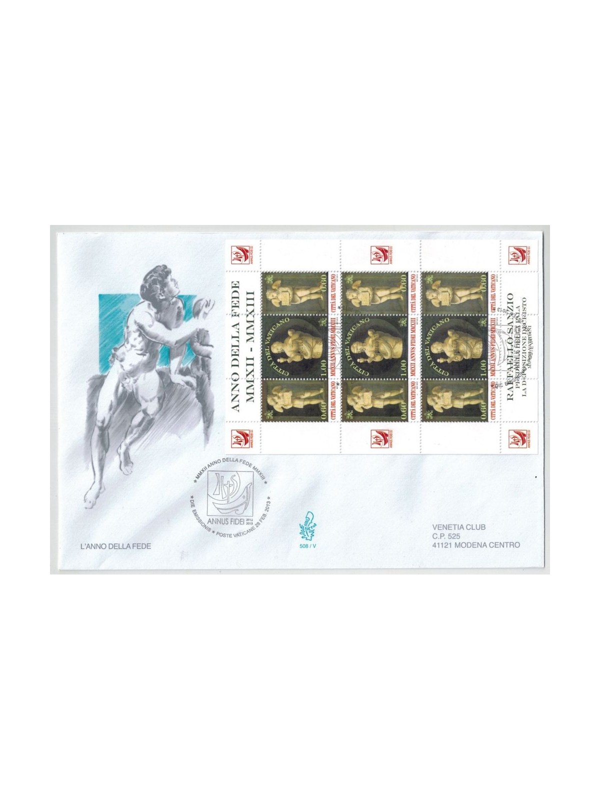 VATICAN 2013 FDC (Venetia) Year of Faith