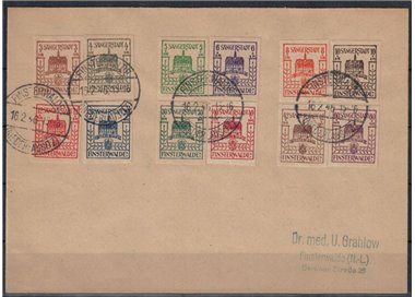 FDC GERMANY LOCAL ISSUES FINSTERWALDE 1946 Michel 1/12
