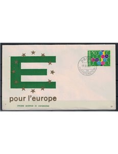 FDC LIECHTENSTEIN 1960 Europe 1 envelope Re.Ru.