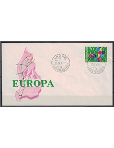 FDC LIECHTENSTEIN 1960 Europe 1 envelope nv