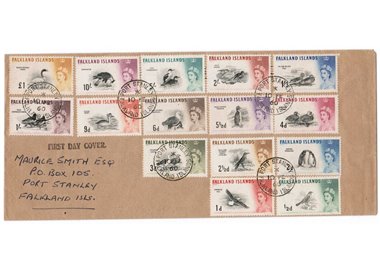 FDC FALKLAND 1960-66 Definitive Elisabetta Uccelli