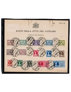 FDC VATICANO 1929 Conciliazione PO + EX