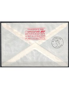FDC BRASILE 1976 1° Volo Concorde Rio-Parigi