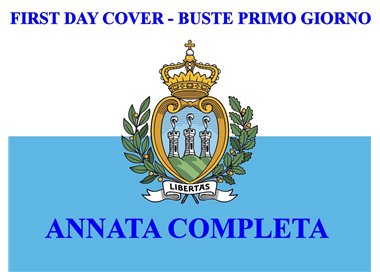 SAN MARINO 1971 FDC (Venetia) Annata Completa 10 Buste