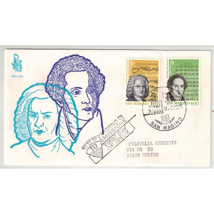 SAN MARINO 1985 FDC (Venetia) Europe