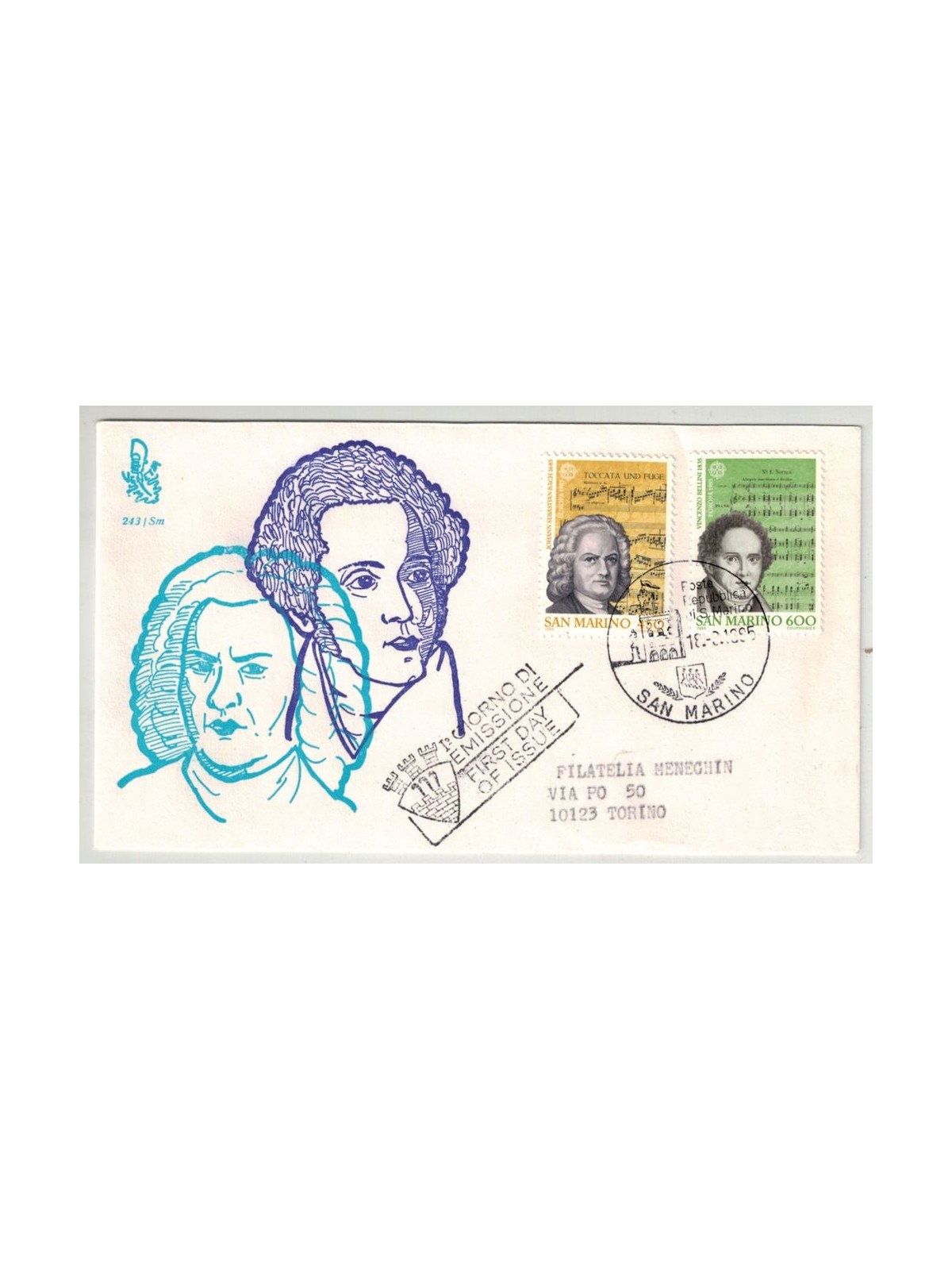 SAN MARINO 1985 FDC (Venetia) Europe