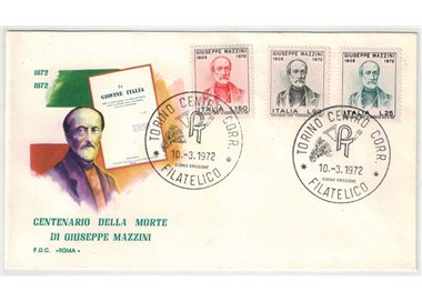 ITALIA 1972 FDC (Roma) Mazzini