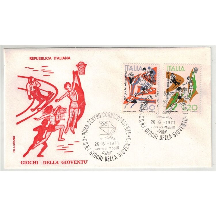 ITALIA 1971 FDC (Filagrano) Giochi della gioventù