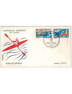ITALIA 1971 FDC (Filagrano) Mondiali di canoa
