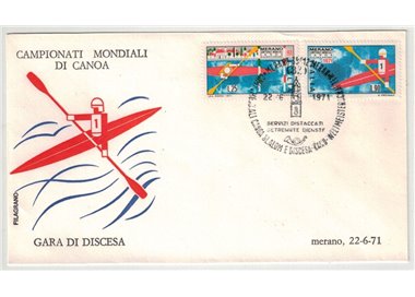 ITALY 1971 FDC (Filagrano) Canoe World Championships