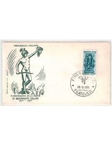 ITALY 1971 FDC (Filagrano) Benvenuto Cellini