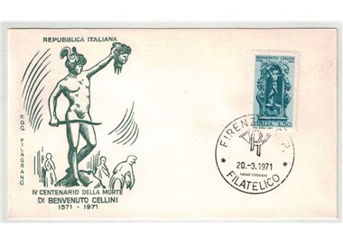 ITALY 1971 FDC (Filagrano) Benvenuto Cellini